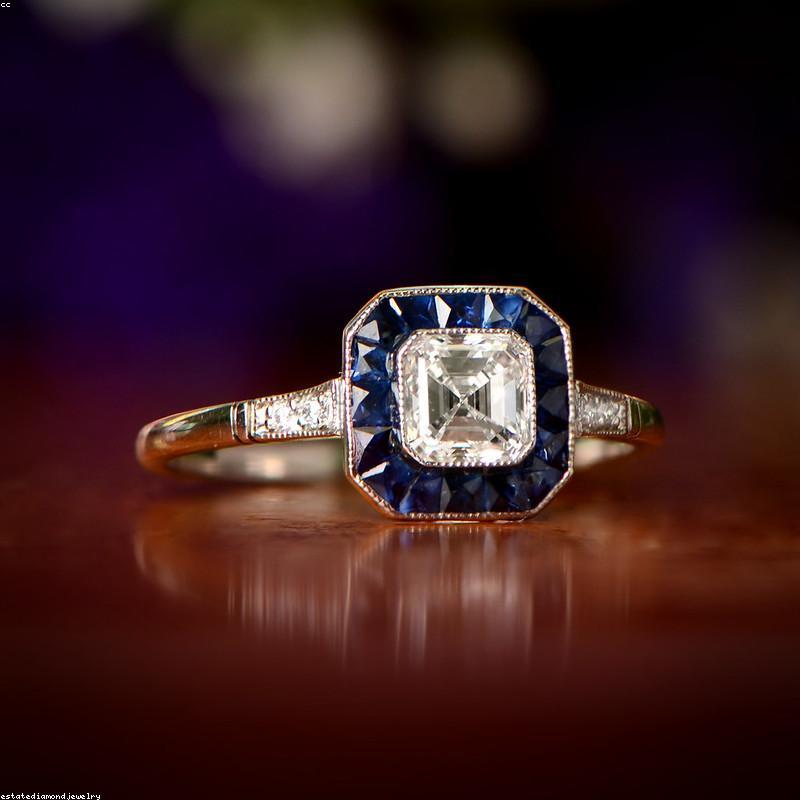Vintage Halo Engagement Ring