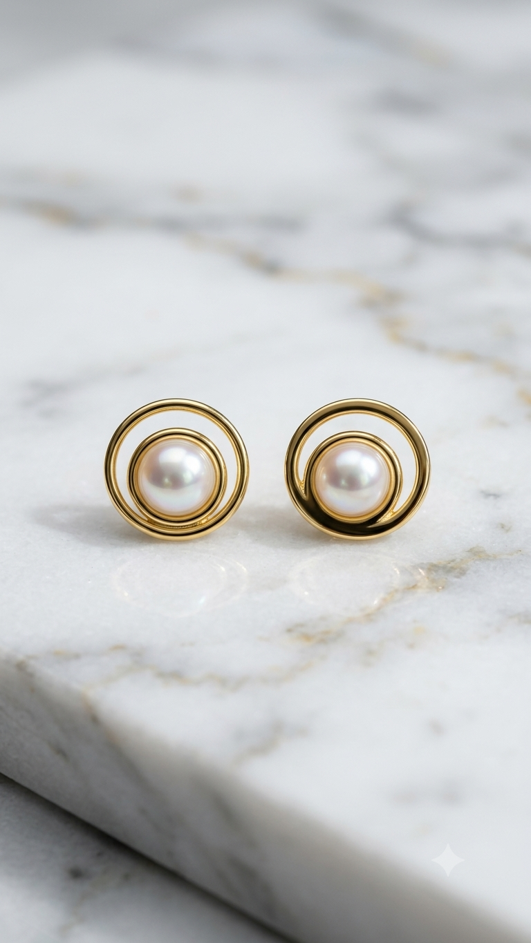 Pearl Eclipse Studs
