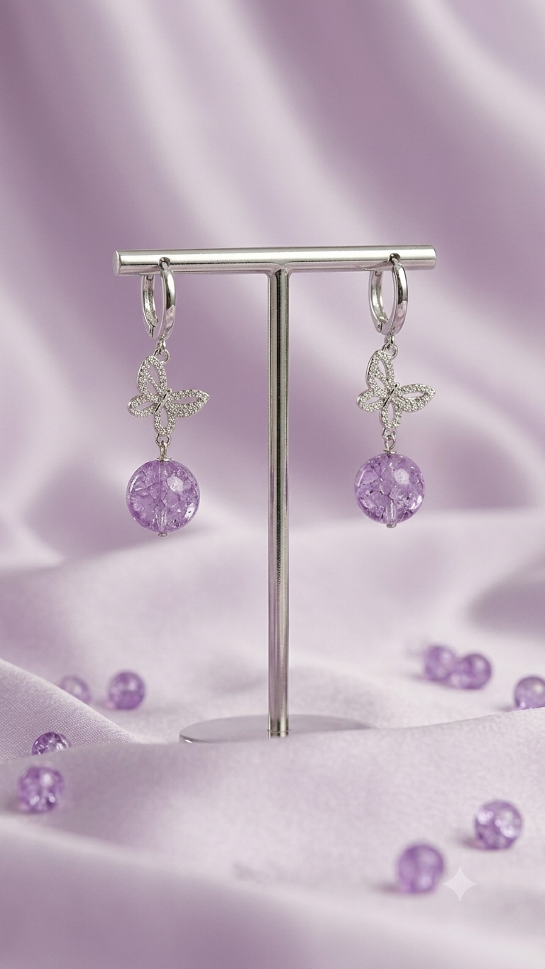 Purple Crystal Wing Drops thumbnail 3