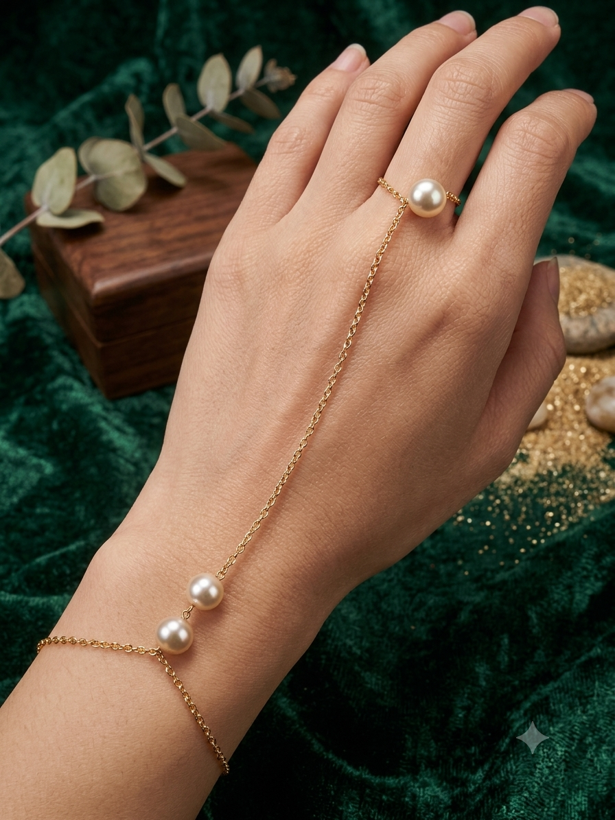 Pearl Cascade Hand Harness